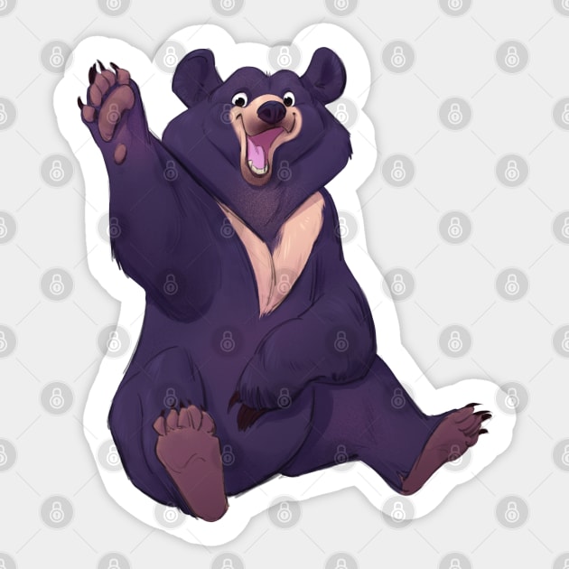 Moon bear Sticker by PaulaBS